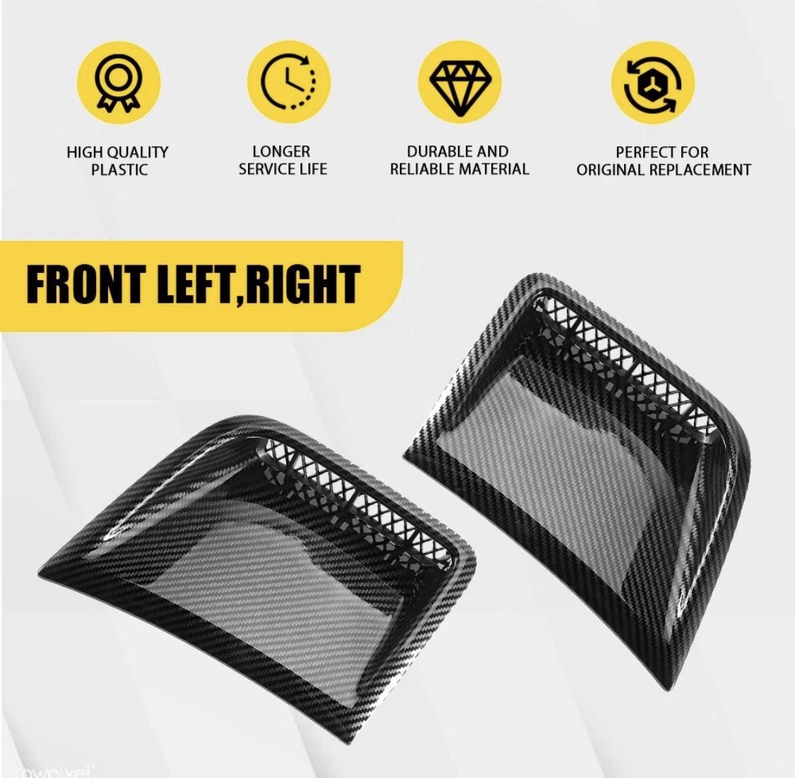 2PCS Bumper Side Air Vent Grill Covers – 2008-2014 Subaru Impreza WRX/WRX STI EH