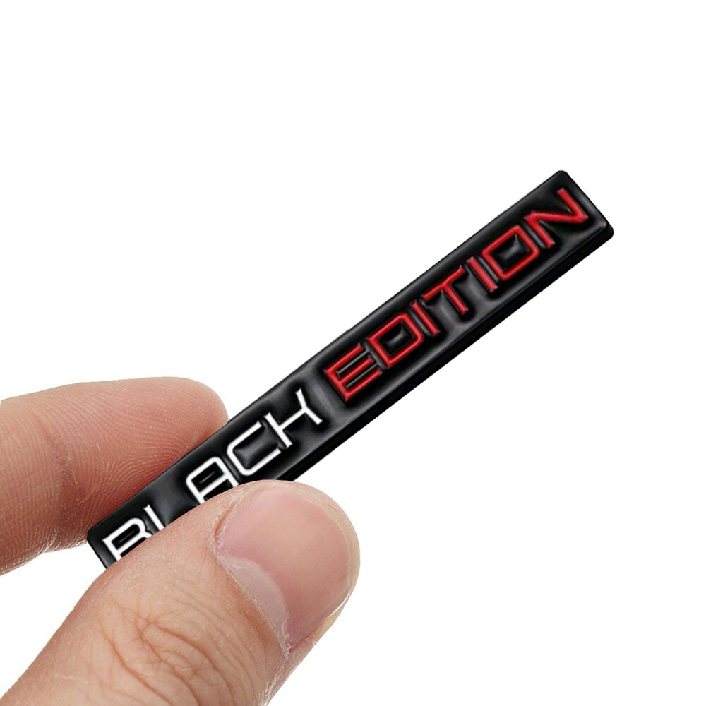 3D Black Edition Logo Emblem Badge Rear Tailgate Sticker Decals Car Accessories