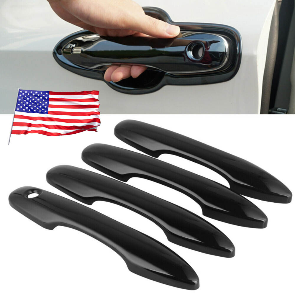 FOR Toyota Camry 2018-2022 GLOSS BLACK Door Handle Cover trim W/O Smart Keyholes