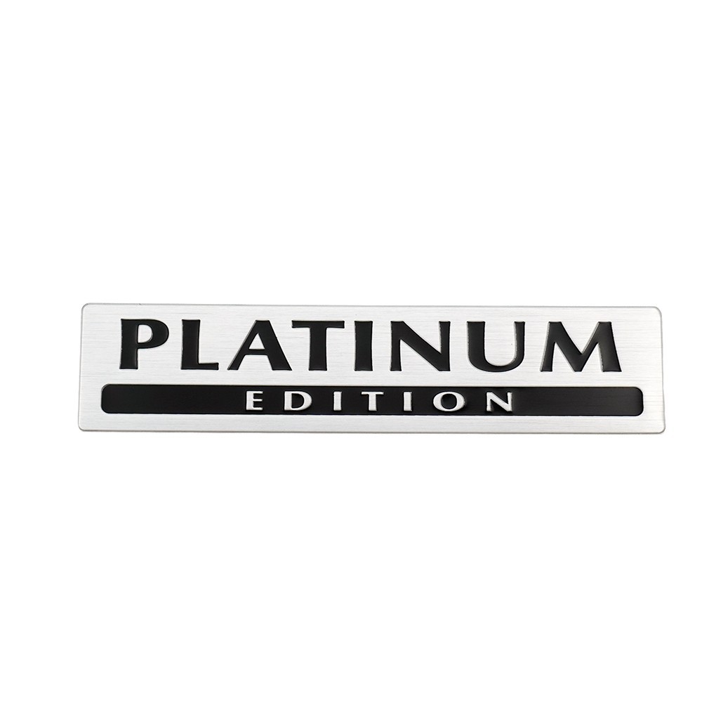 1Pc Car Aluminum Fashion Emblem Badge Sticker with PLATINUM EDITION US Stock