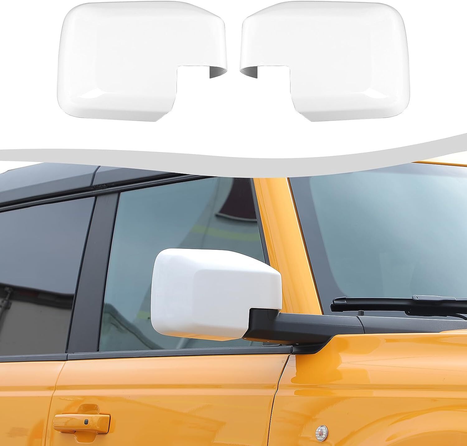 Car Rearview Mirror Cover Trim Shell Caps Decorative Trim for 2021+ Ford Bronco