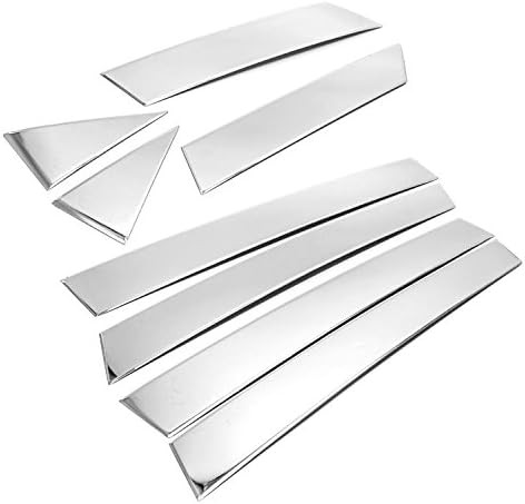 Chrome Acrylic Pillar Posts Window Door Trim Covers for Nissan Altima 2013-2018