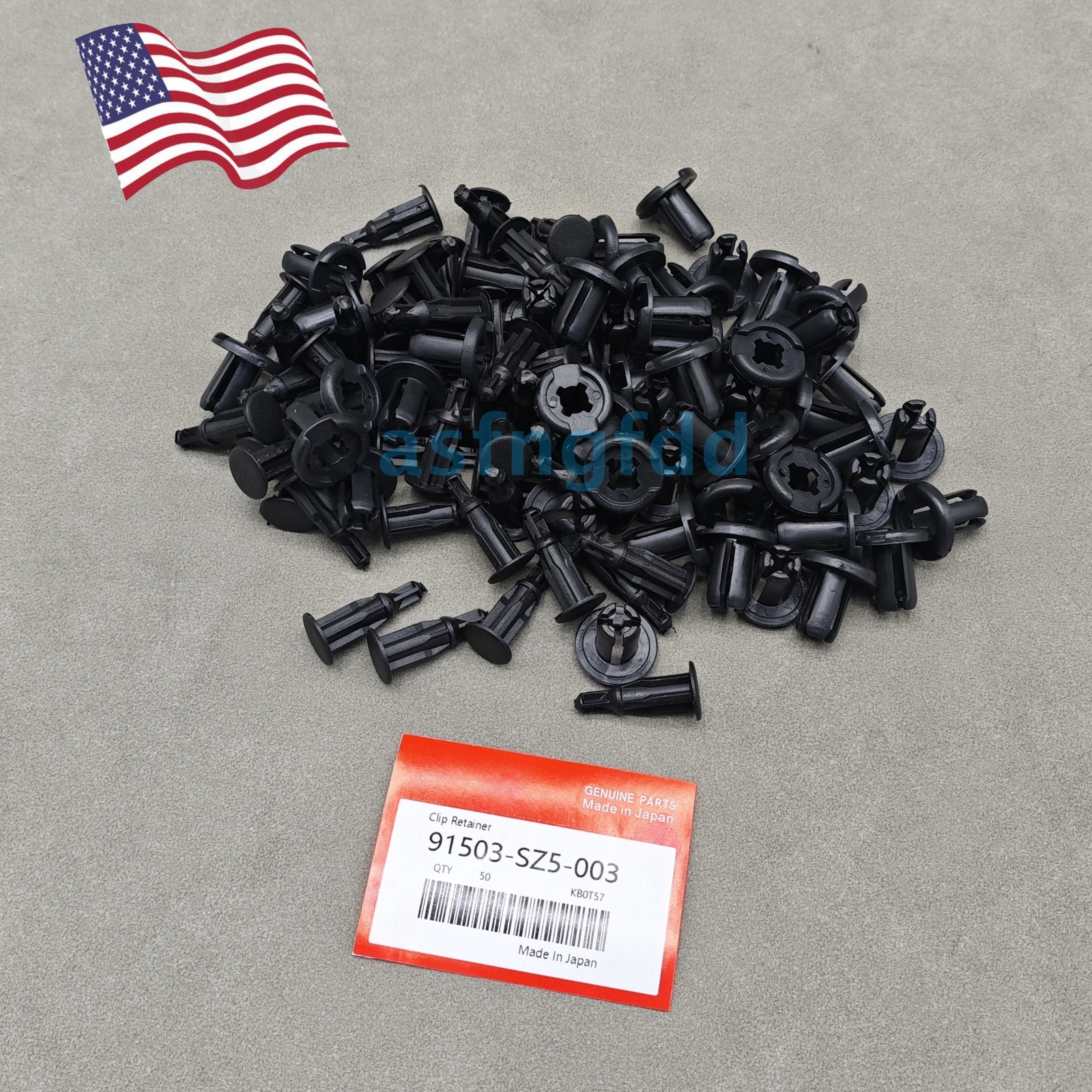 OEM 50X 10mm Clips Bumper Rivets Retainer Fastener Hood Fender For Honda New