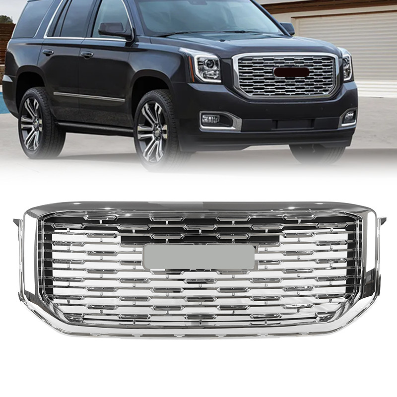 Front Bumper Upper Grill Chrome For GMC Yukon XL Denali Style 2015-2020 22936421