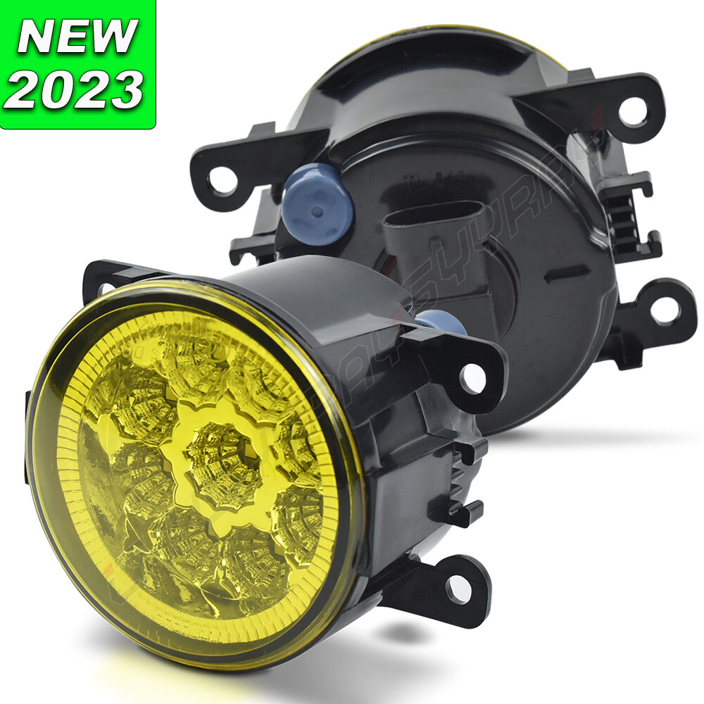 Pair 9LED Bumper Fog Light Lamp for Mitsubishi Attrage Mirage G4 Sedan 2012-2020