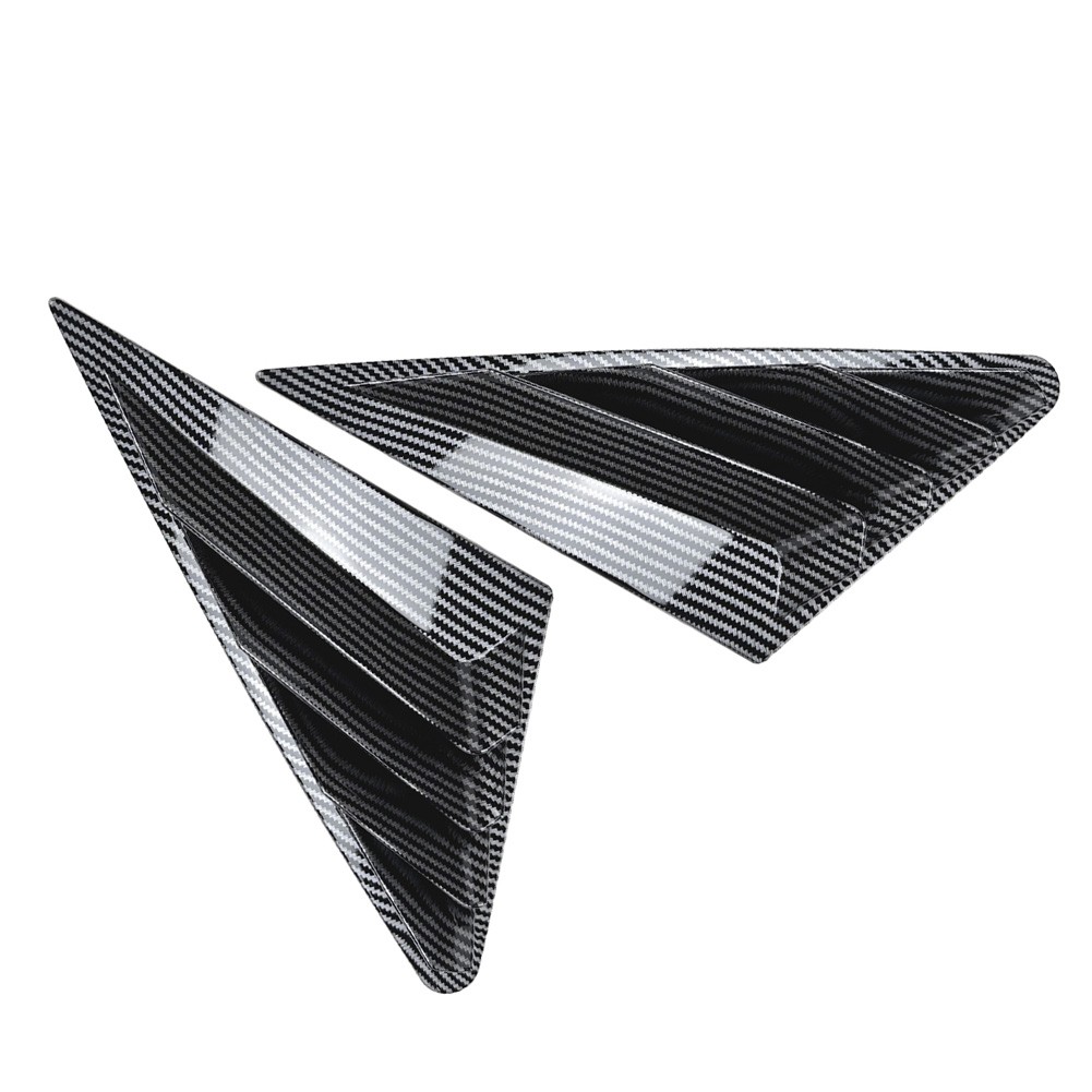 Rear Window Louvers Shutters Cover For Audi A3 8Y Sedan 2021-2024 Carbon Look