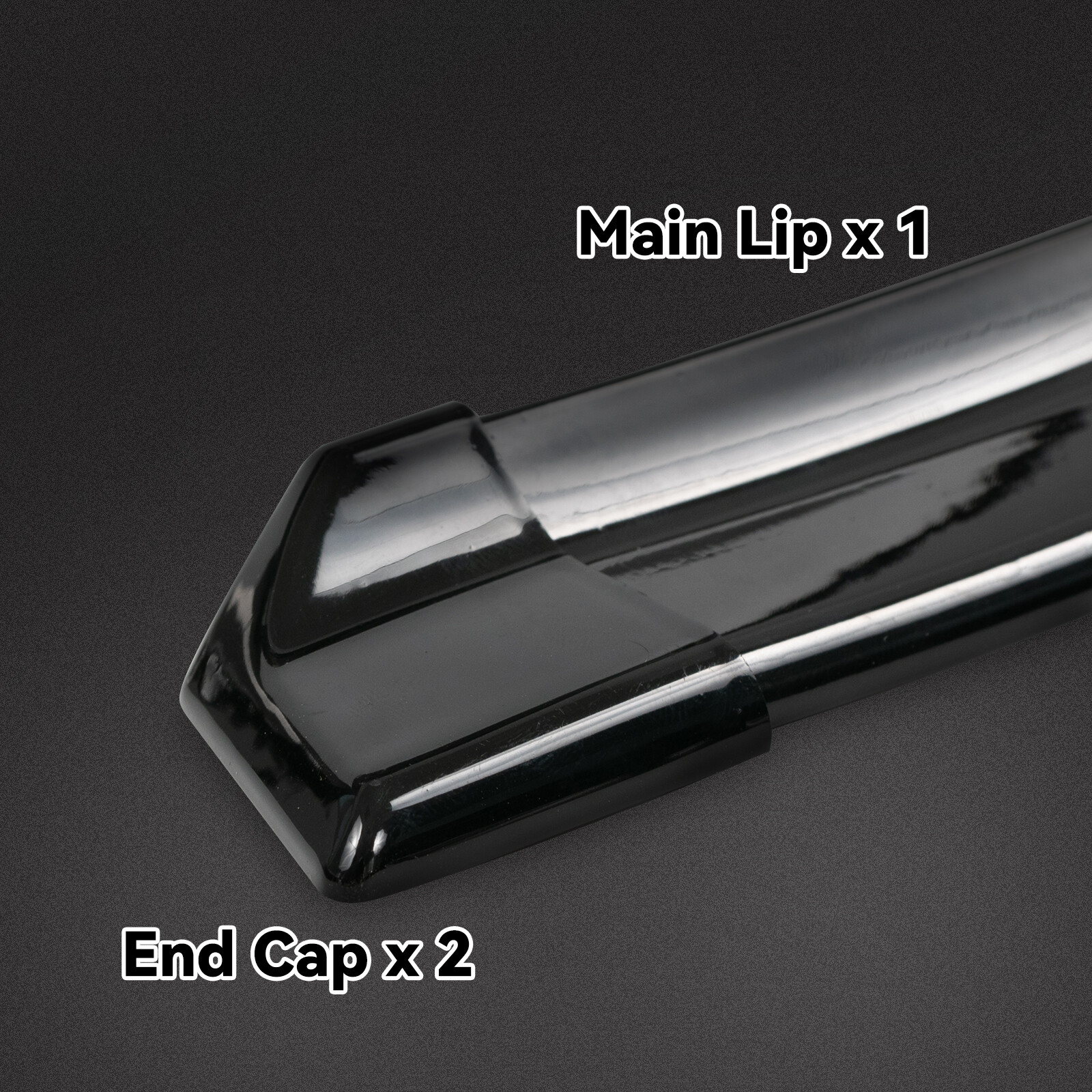 59” Universal Car Rear Roof Trunk Spoiler Wing Tail Lip Trim Rubber GLOSS BLACK