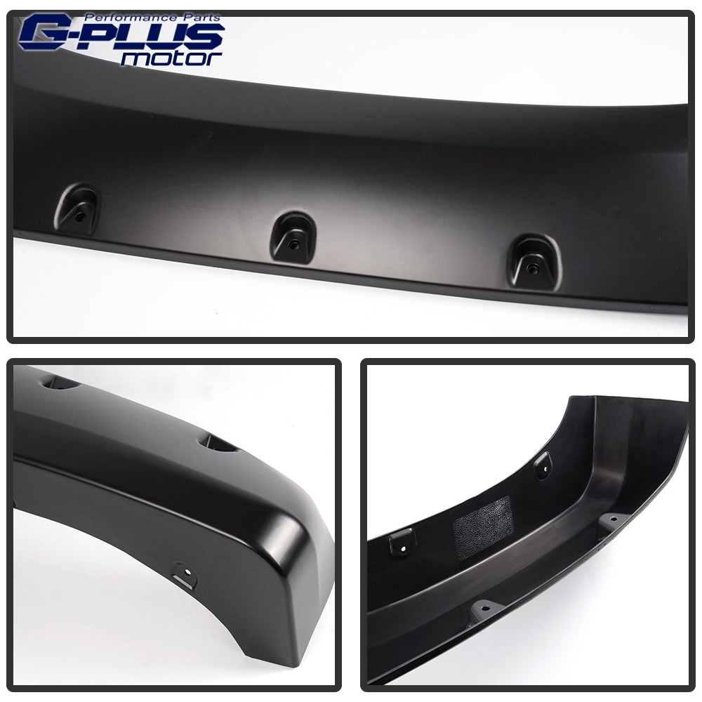 Fit For 07-14 Chevy Silverado 1500 2500/ 3500HD Pocket Rivet Wheel Fender Flares