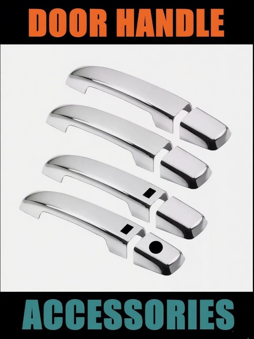 Chrome Set Cover Trim For 09-13 Infiniti G G37 Sedan Smart Key Side Door Handle