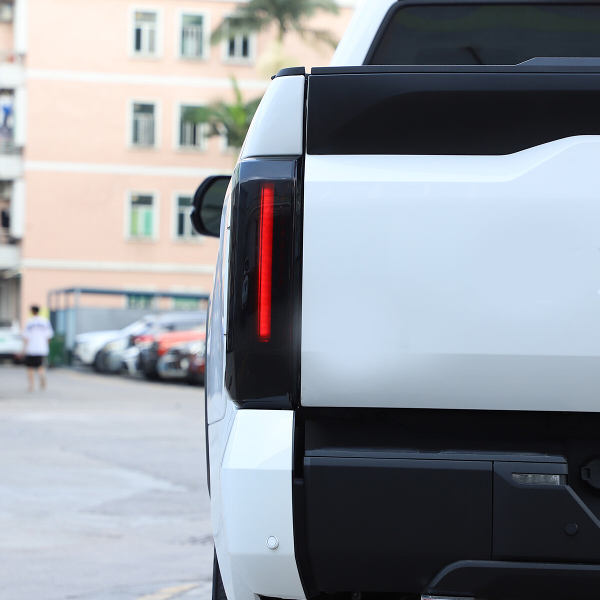 Smoked Blackout Tail Light Lamp Cover Bezel Overlay Trim For Toyota Tundra 2022+