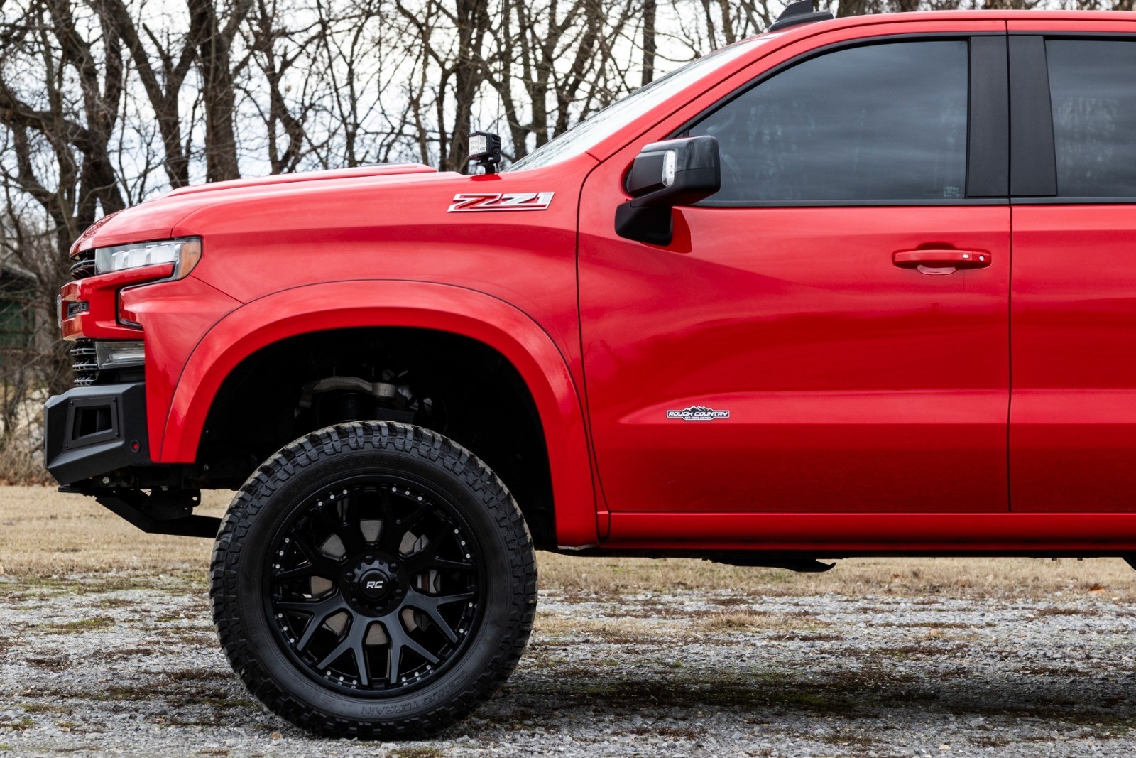 Rough Country Sport Fender Flares GAZ Summit White Chevy Silverado 1500 19-26