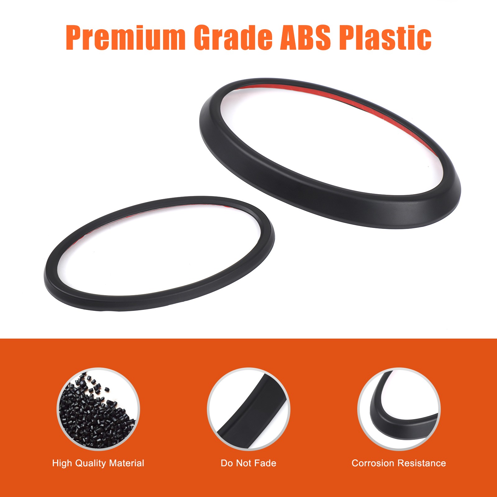 Matte Black Front & Rear Emblem Badge Trim Ring For Subaru Crosstrek GU 24+ US
