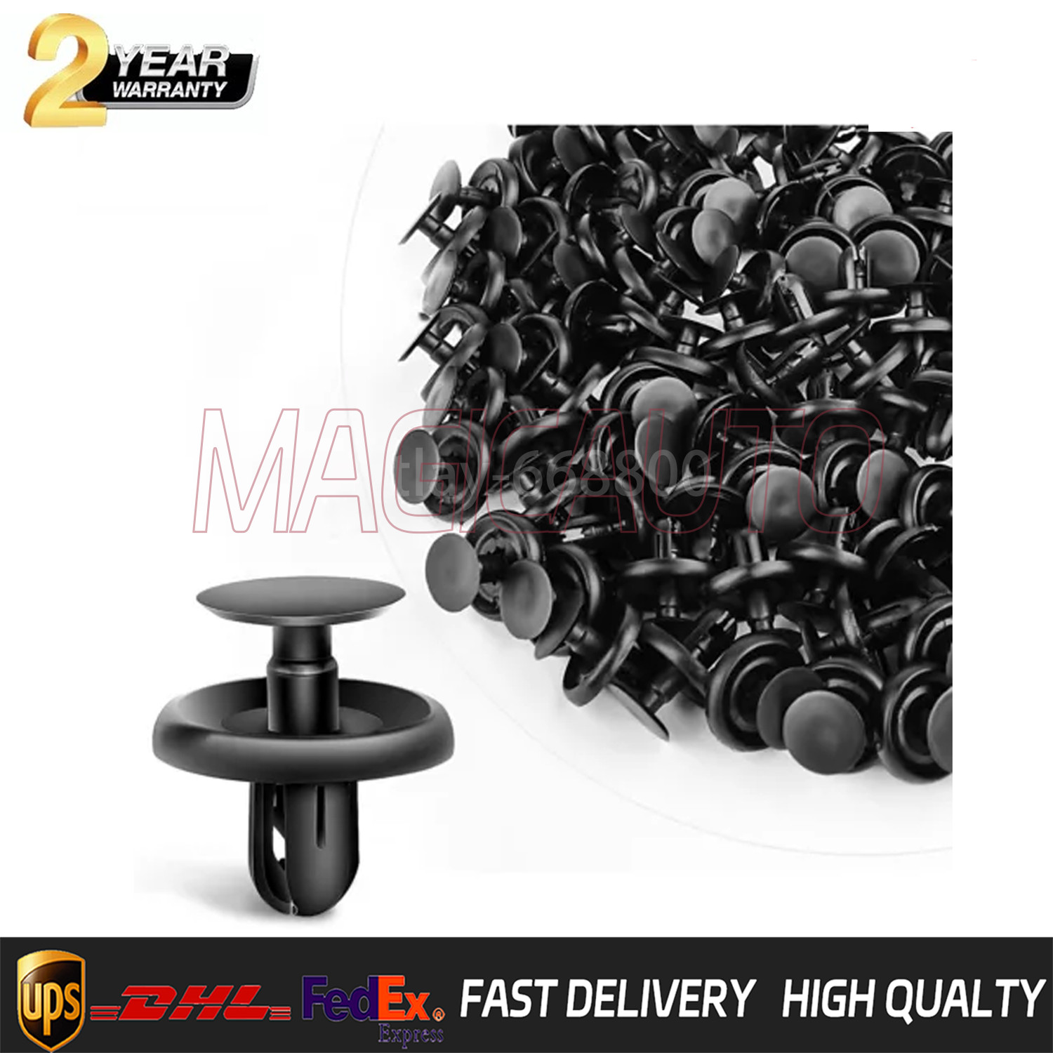 100 Pcs 90467-07201 Engine Under Cover Push Type Retainer Clips For Toyota Lexus