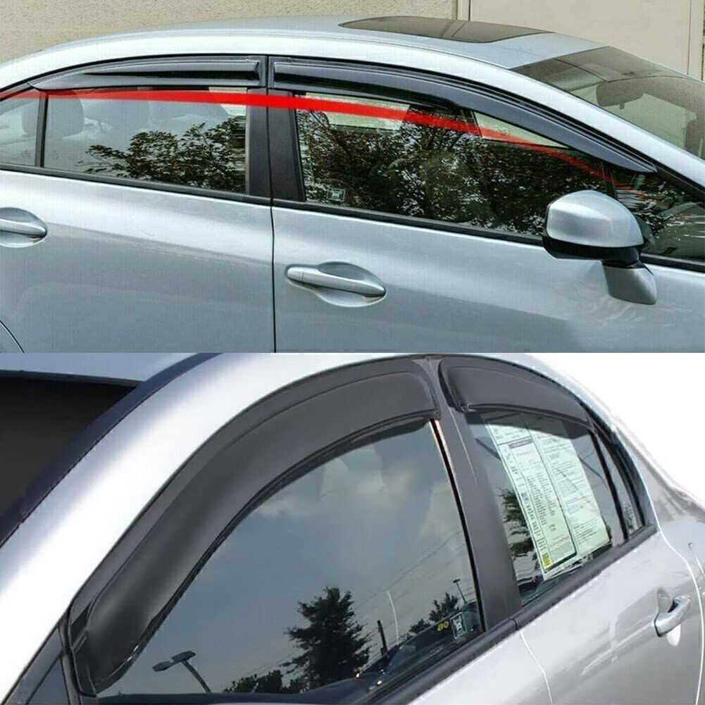 Side Window Visors Rain Guard Vent Shade For 2012-2015 Honda Civic Sedan 4-Door