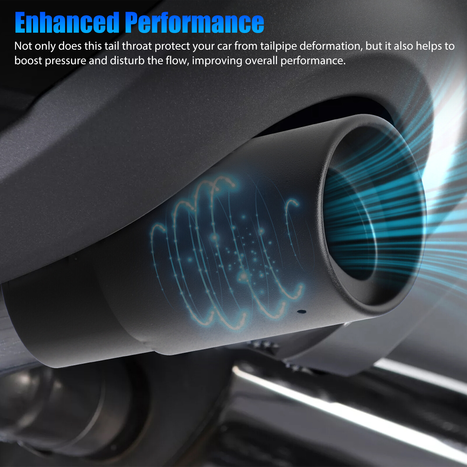 Car Auto Stainless Steel Rear Exhaust Pipe Tail Muffler Tip Round Accessories US