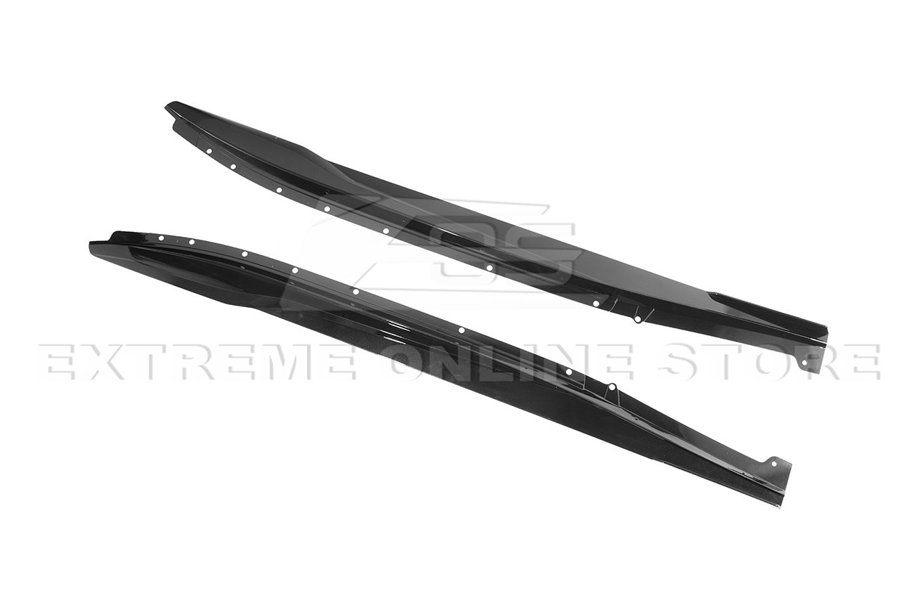 For 23-Up Corvette C8 Z06 EOS Performance CARBON FLASH Side Skirts Rocker Panel