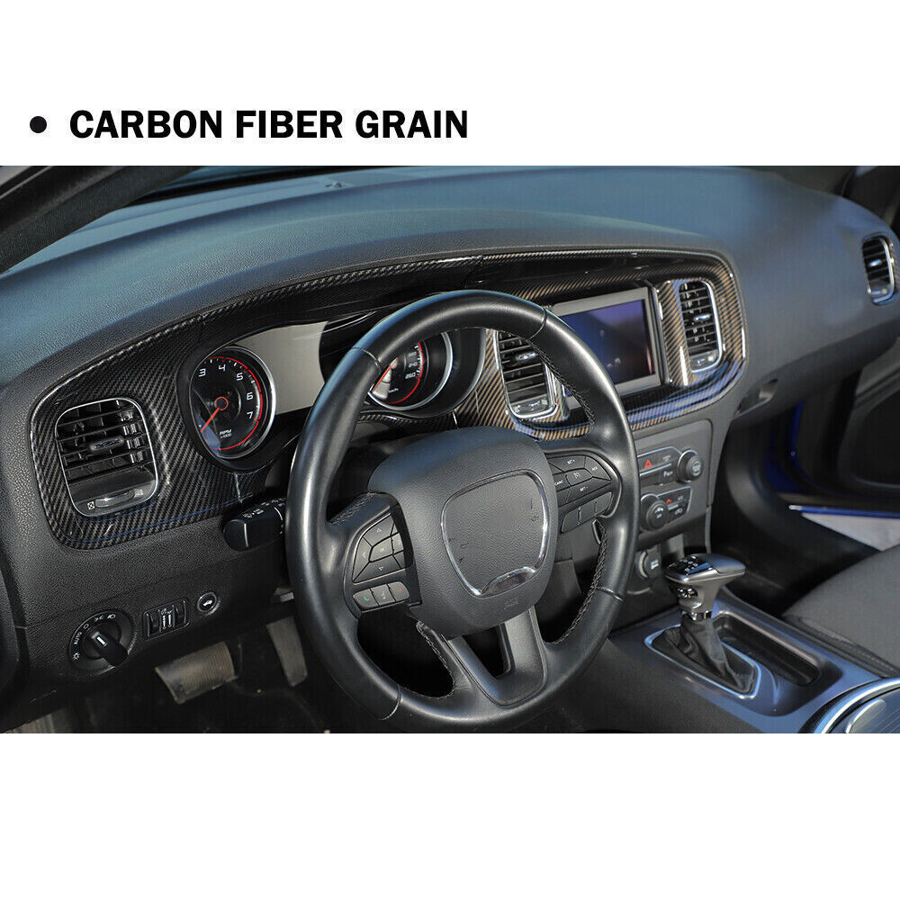 8.4” Screen Central Control Dashboard Panel Cover Trim for Dodge Charger 2015+