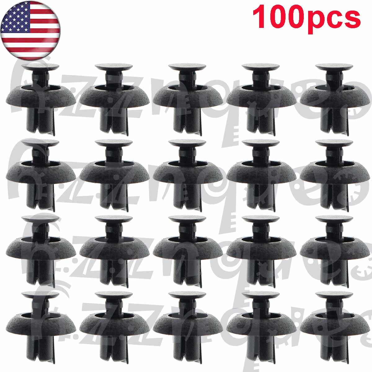 100Pcs Engine Cover Grille Bumper Retainer Clips 90467-07211 For Toyota/Lexus