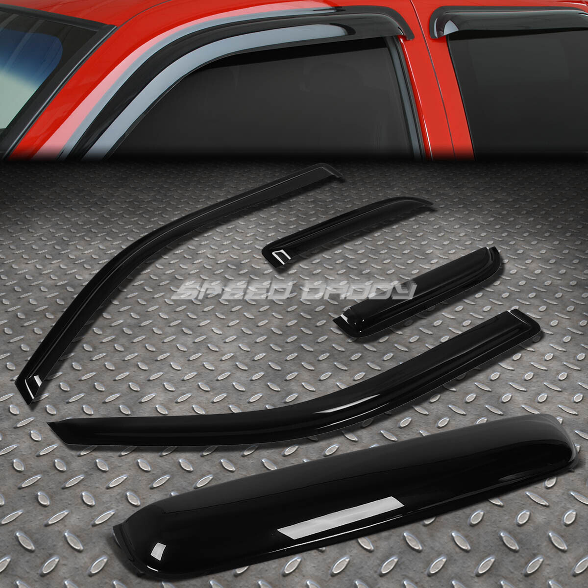 SMOKE TINT WINDOW+SUN/MOON ROOF VISOR/WIND DEFLECTOR FOR 04-14 F150 EXT TRUCK
