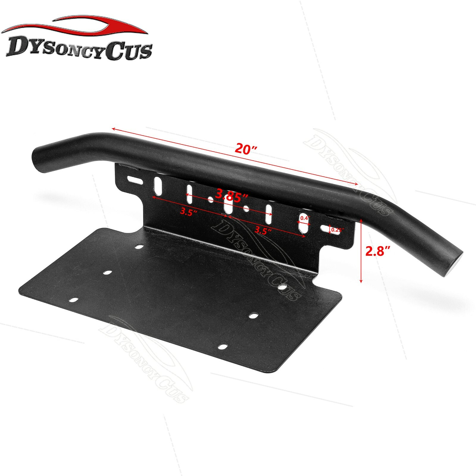Universal Bull Bar Bumper License Plate Bracket Led Light Bar for SUV Truck Car