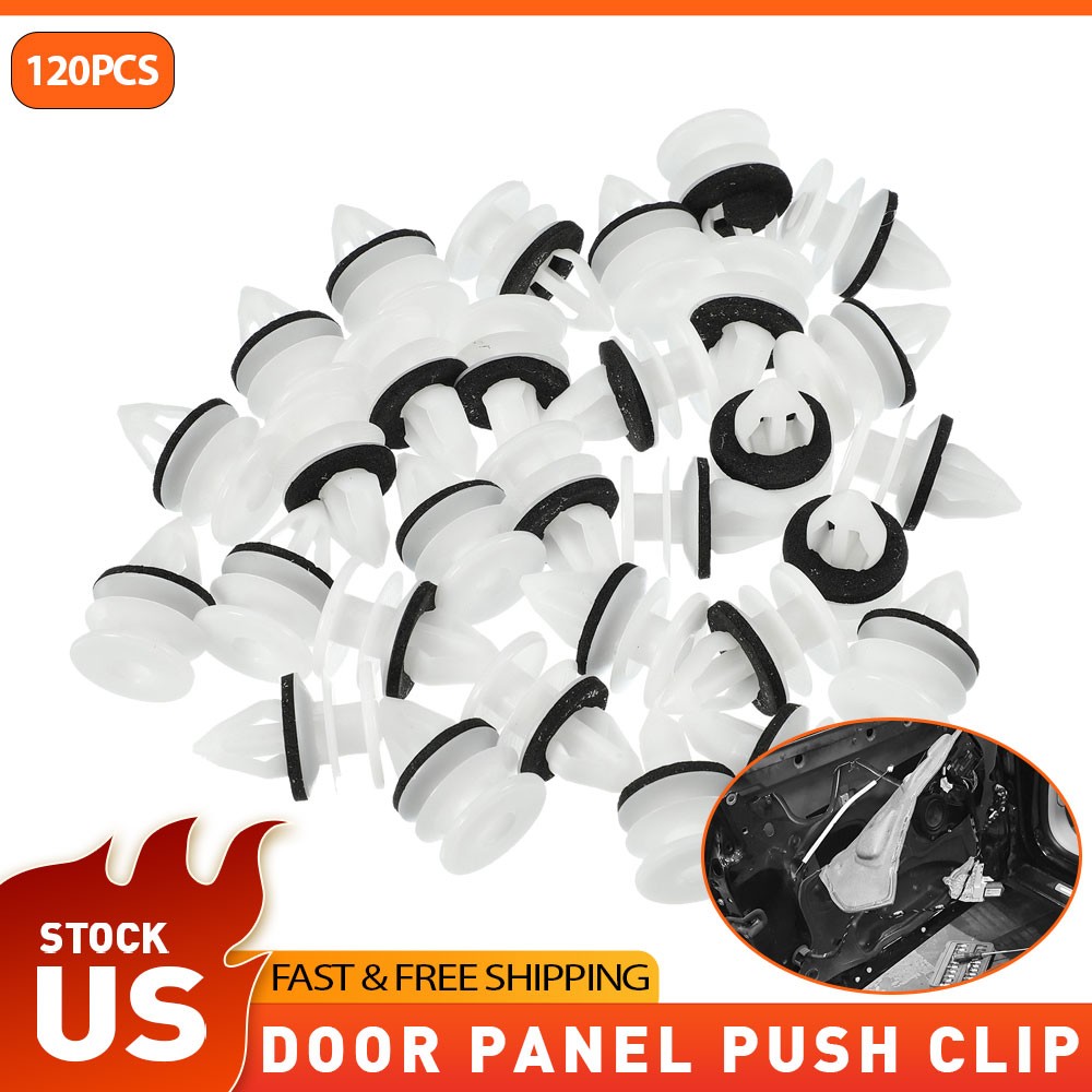 100PCS Door Panel Trim Retainer Push Fasteners Clips For Chevrolet Silverado