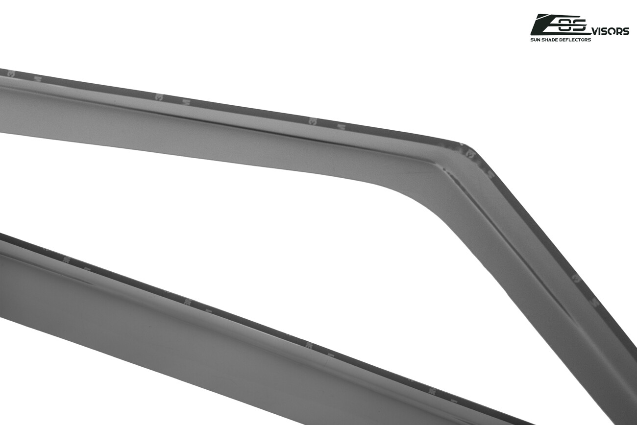 EOS Visors For 09-16 Ford F250 F350 F450 F550 Crew Cab IN-CHANNEL Rain Guards