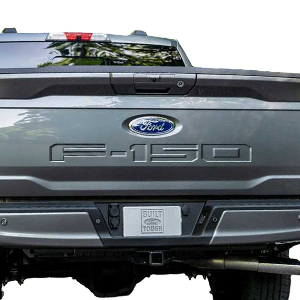 B2G1 2024 For Ford F-150 Tailgate Rear Chrome Letters Insert Decals Stickers