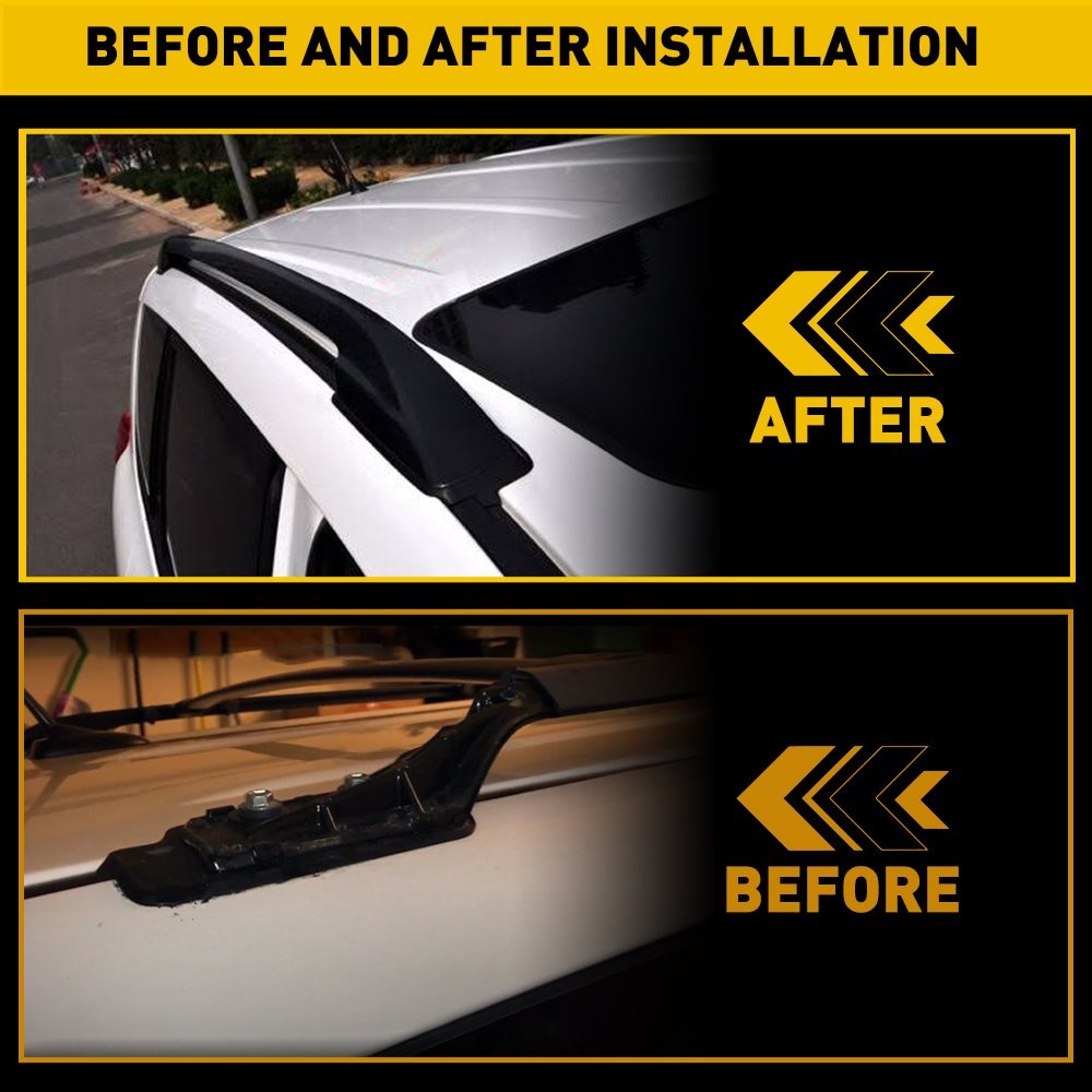 Roof Rack Cover Rail End Shell Cap Trim For TOYOTA RAV4 2001 2002 2003 2004 2005