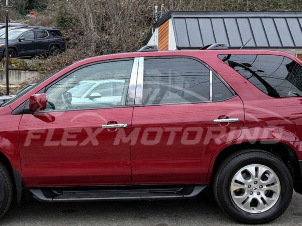 USA Made 304 Stainless Steel 6PC Pillar Post Trim 2001-2006 Acura MDX