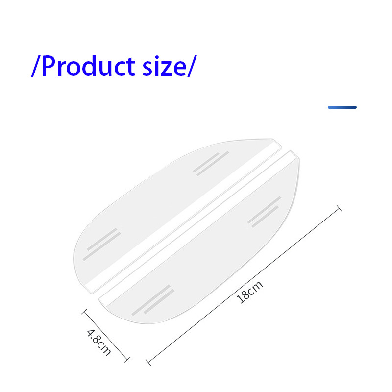 2PCS For Mazda Car Rear View Side Mirror Rain Guard Eyebrow Visor Transparent