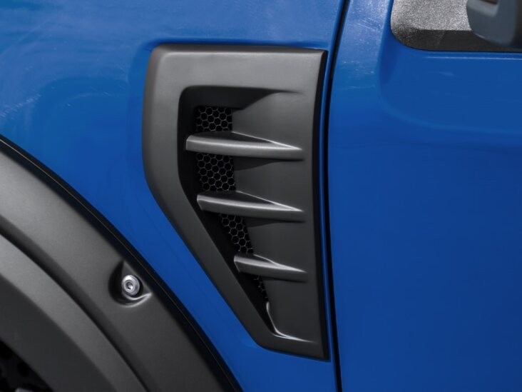 Ford F-150® 2021-2026 Air Design Cut In Truck Front Fender Vents in Satin Black