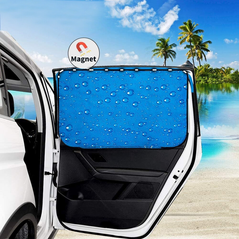 4PCS Magnetic Car Side Window Sun Shade Cover Shield UV Protection Front & Rear