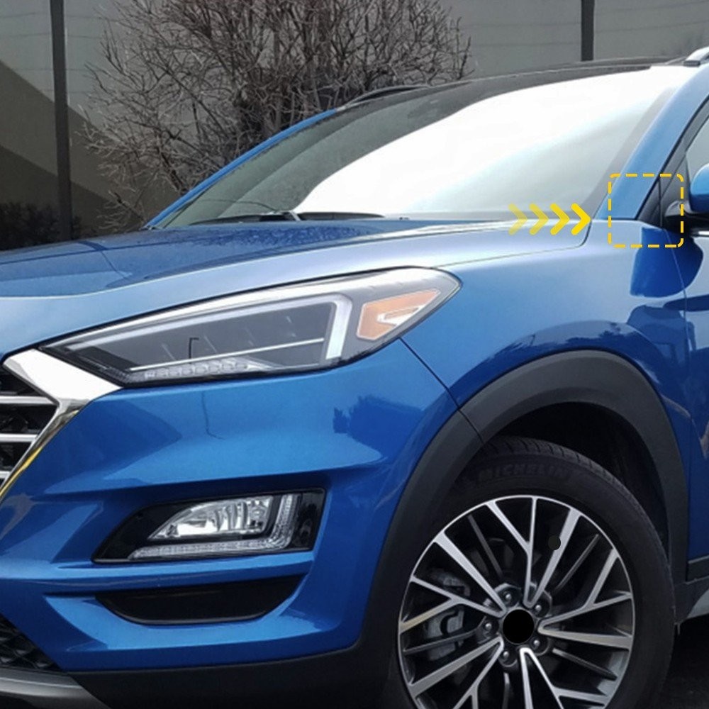 Black Left Side Mirror Corner Molding Fender Trim 86180D3000 Fit Hyundai Tucson