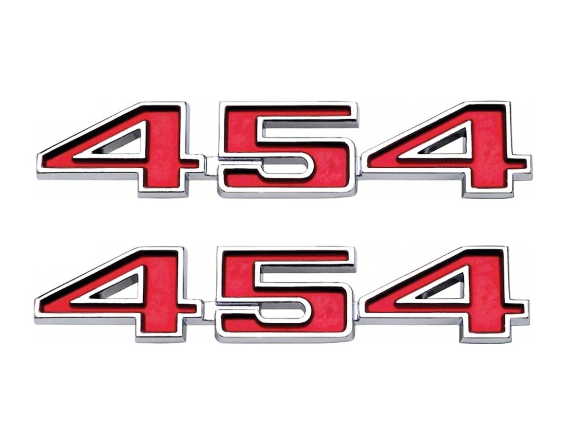 pair set right left fender tailgate emblem badge decals for 1970-1974 454