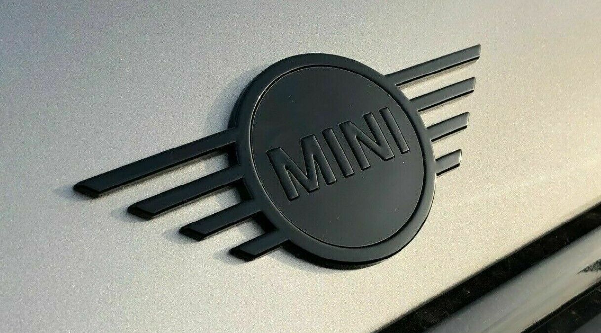 Genuine MINI Piano Black Front & Rear Badge Emblem Plaque F56 51149880863 / 866