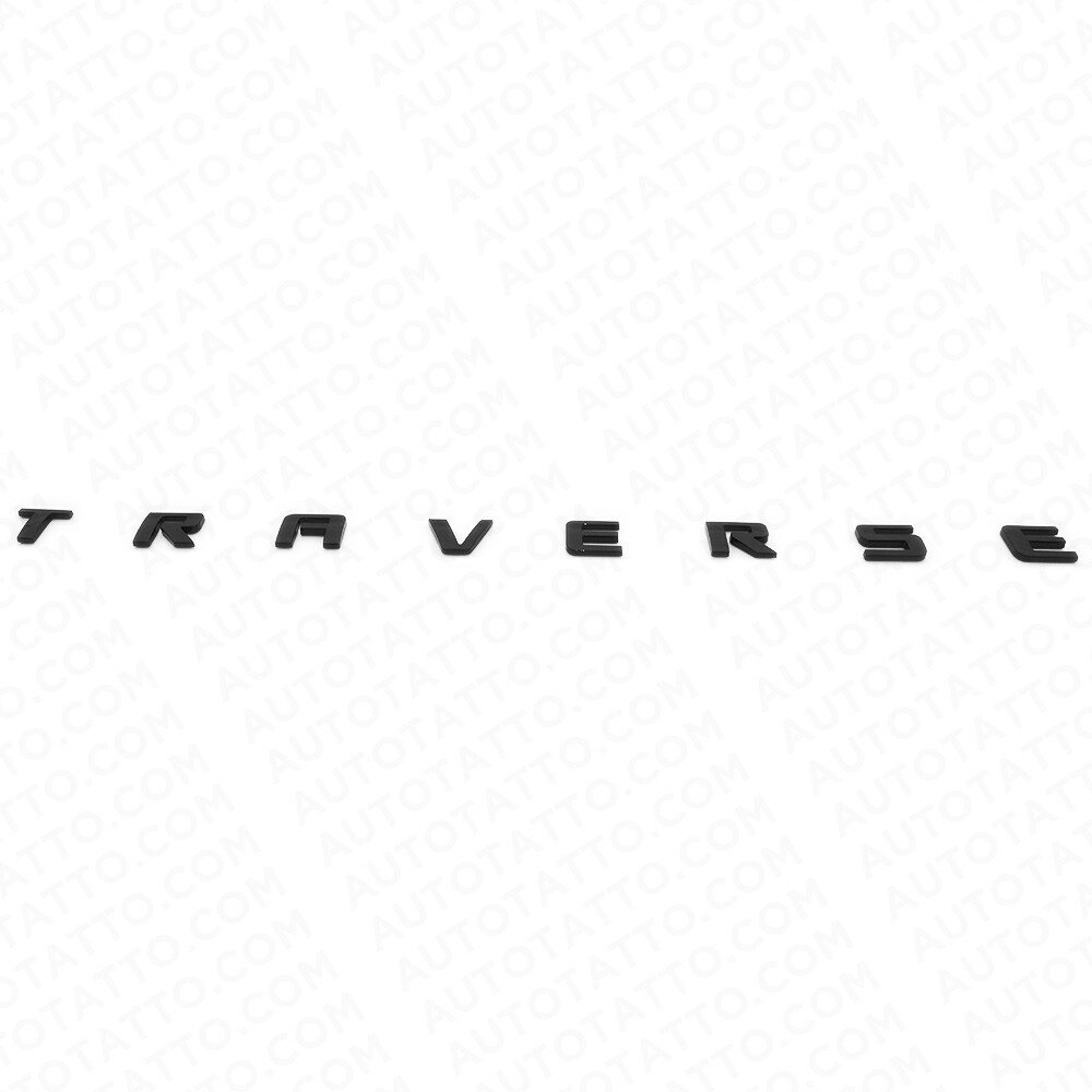Chevy Traverse Front Door Left or Right Badge Nameplate Logo Emblem Gloss Black