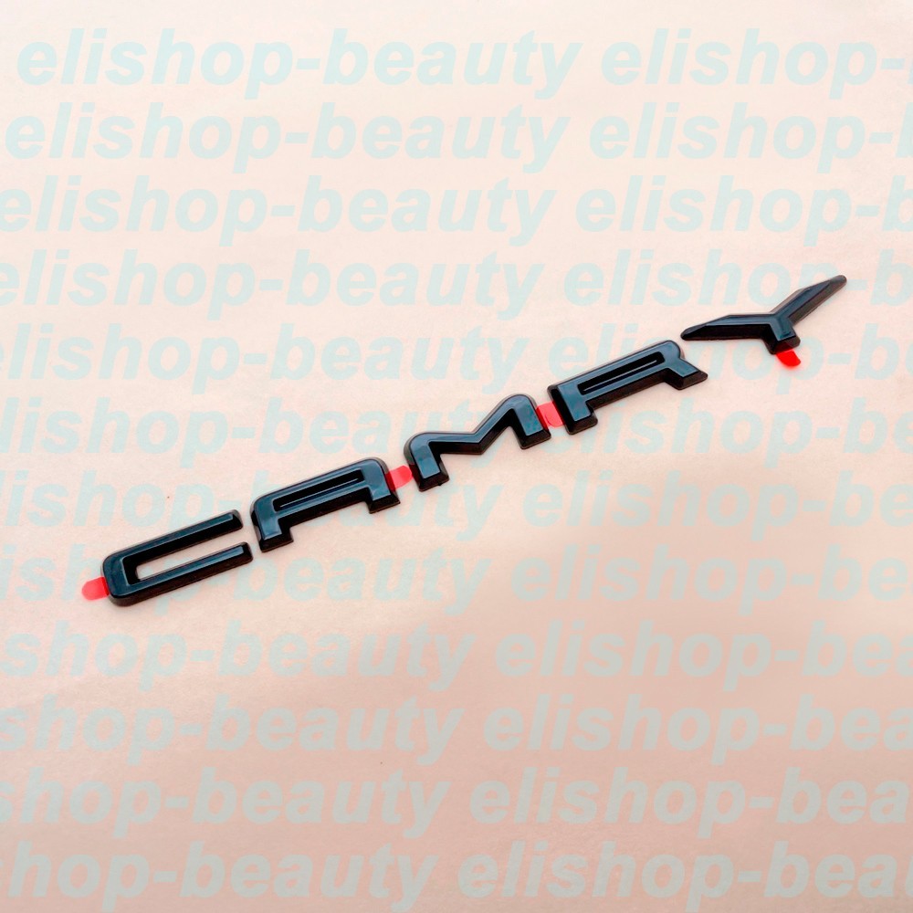 NEW 2018-2026 TOYOTA CAMRY Gloss Black EMBLEM Badge OVERLAY LE XLE SE XSE awd