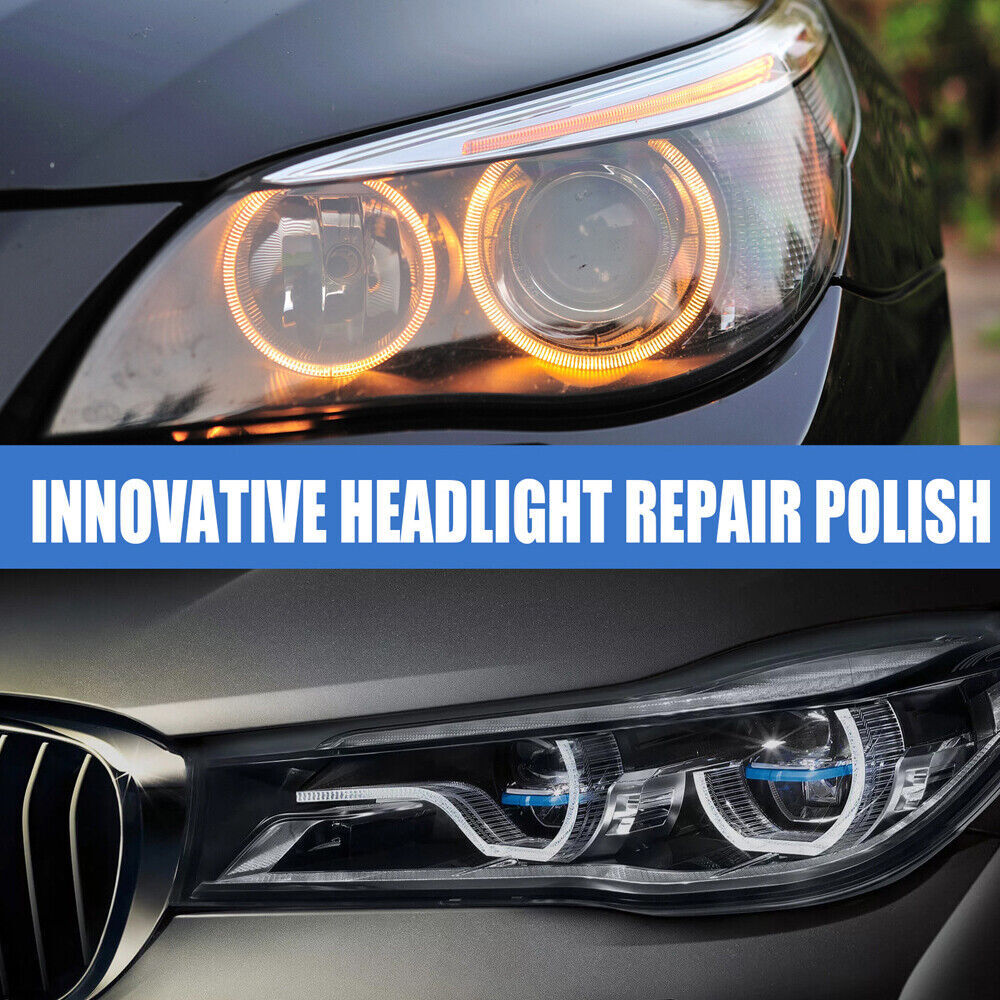 2Sets Innovative Headlight Repair Polish Fluid Liquid Kit-Car Lamp Renovation US