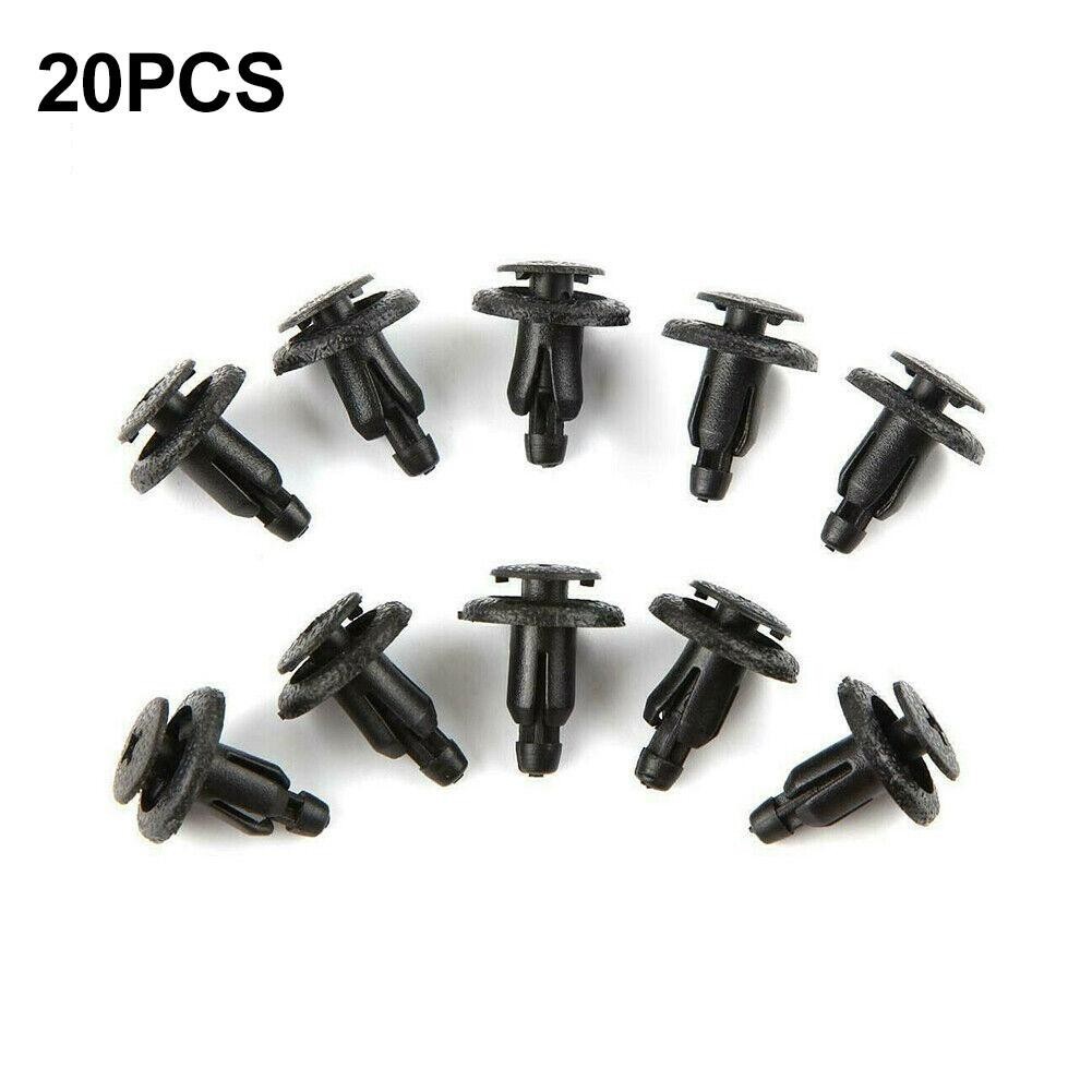 20 For Honda Fairing Plastic Screw Fasteners Clips Black Size As Picture Shown