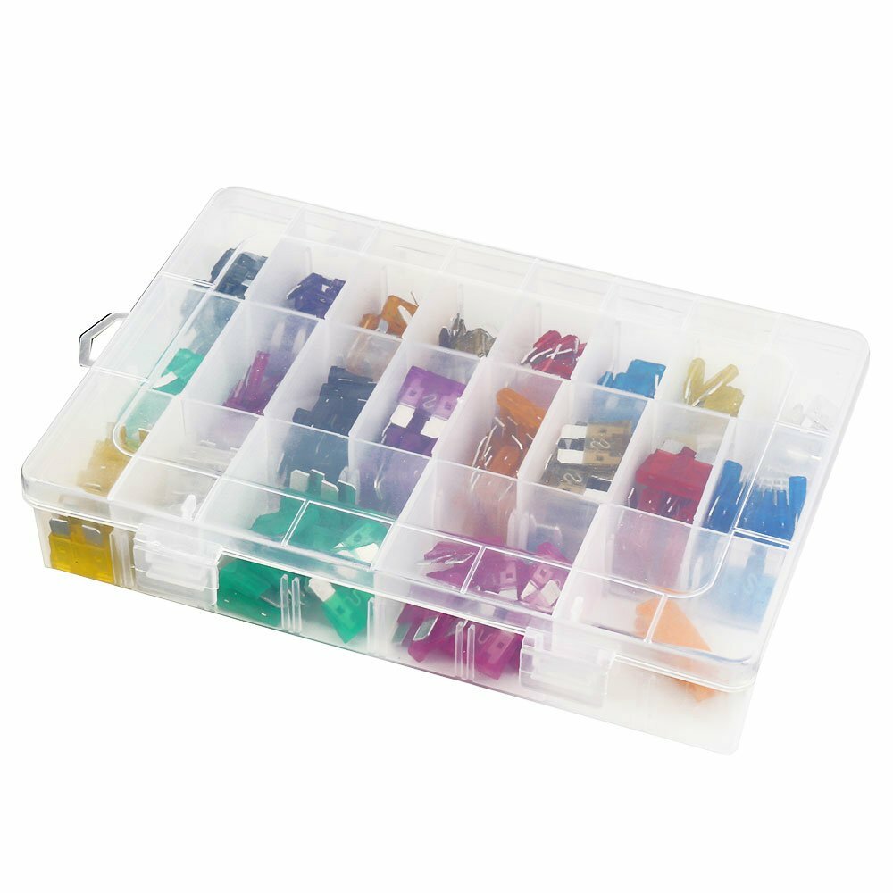 220pcs MINI Blade Fuse Assortment Auto Car Motorcycle SUV FUSES Kit APM ATM US