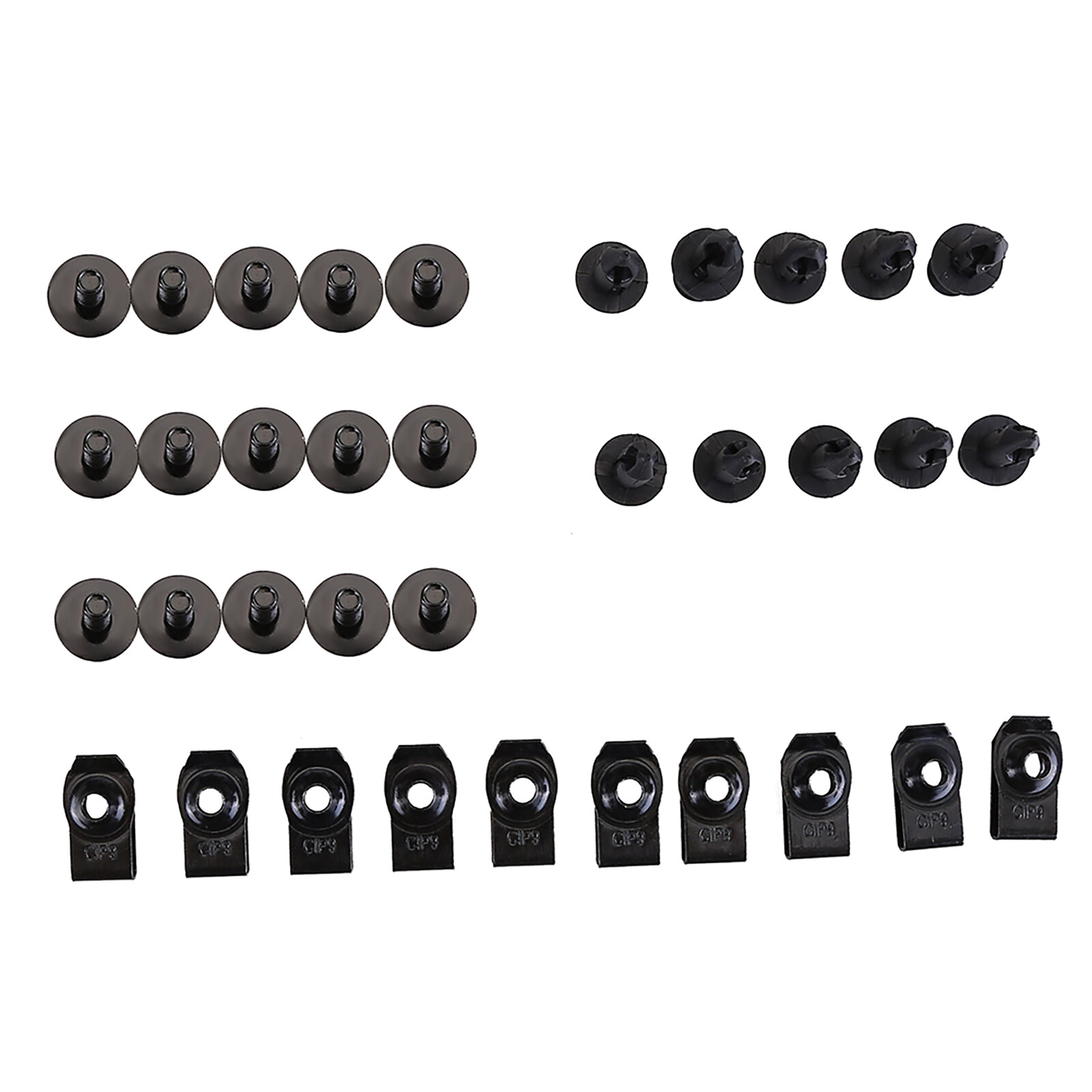 Car Body Bolts & U-nut Clips M6 Engine Cover Undertray Splash Shield Guard Set