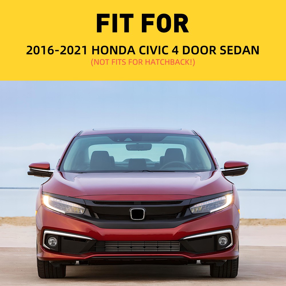 For 16-21 Honda Civic Sedan Weatherstrip Window Moulding Trim Seal Belt H 4-20X