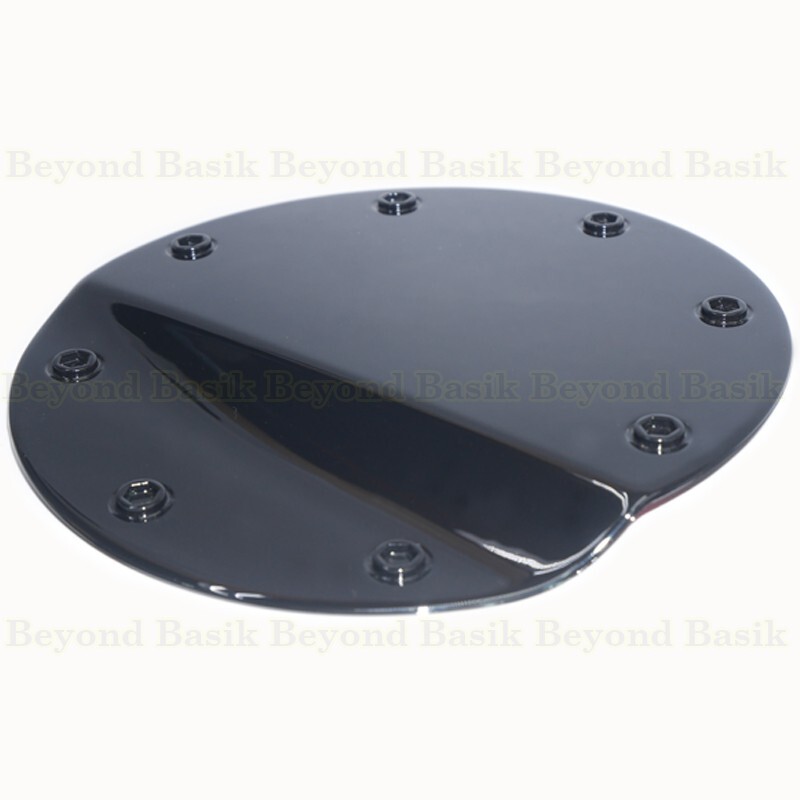 2015-19 2020 2021 2022 2023 Ford Mustang GLOSS BLACK Gas Fuel Door COVER Overlay