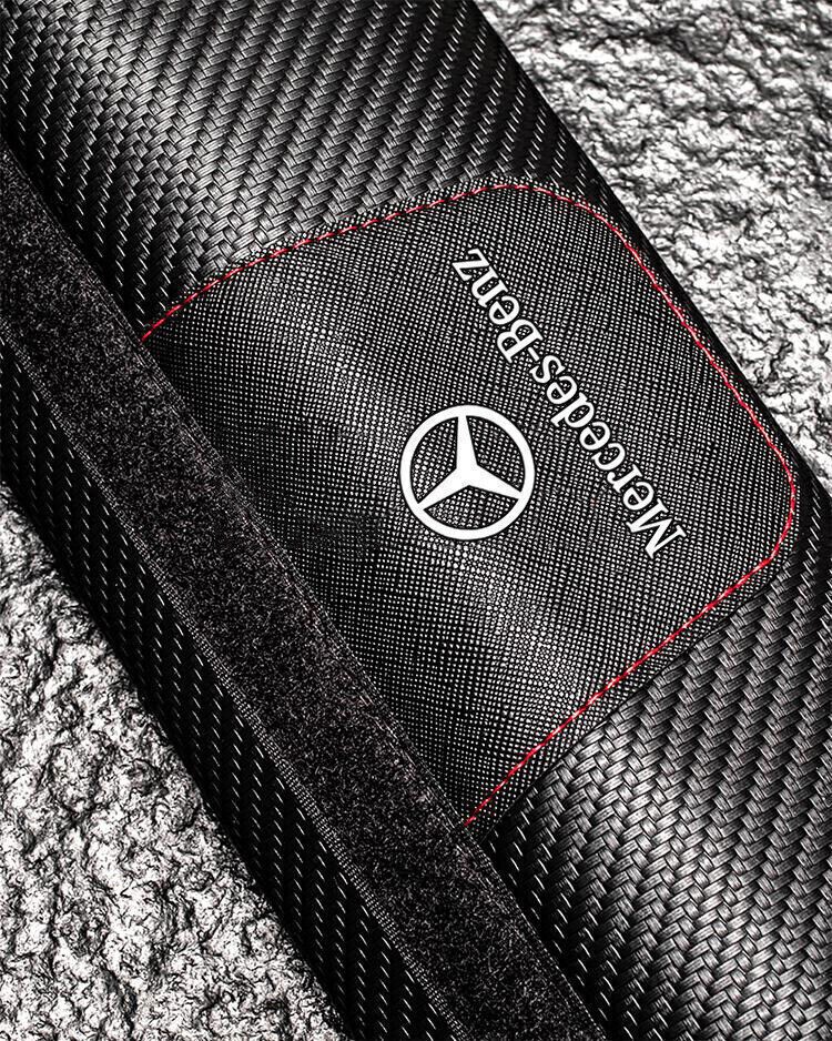 2pcs Car Seat Belt Cover Shoulder Cushion Pad Accessories For Mercedes Benz