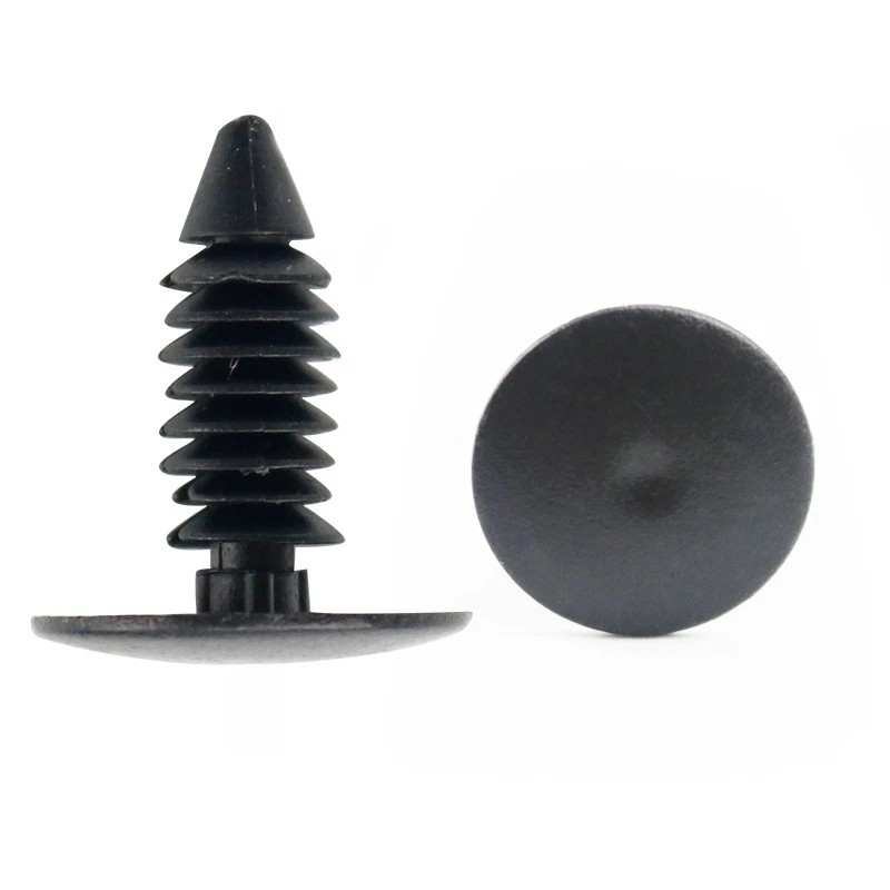 100x 8mm Bumper Clips Auto Car Hole Plastic Rivets Fastener Fender Push Pin NEW