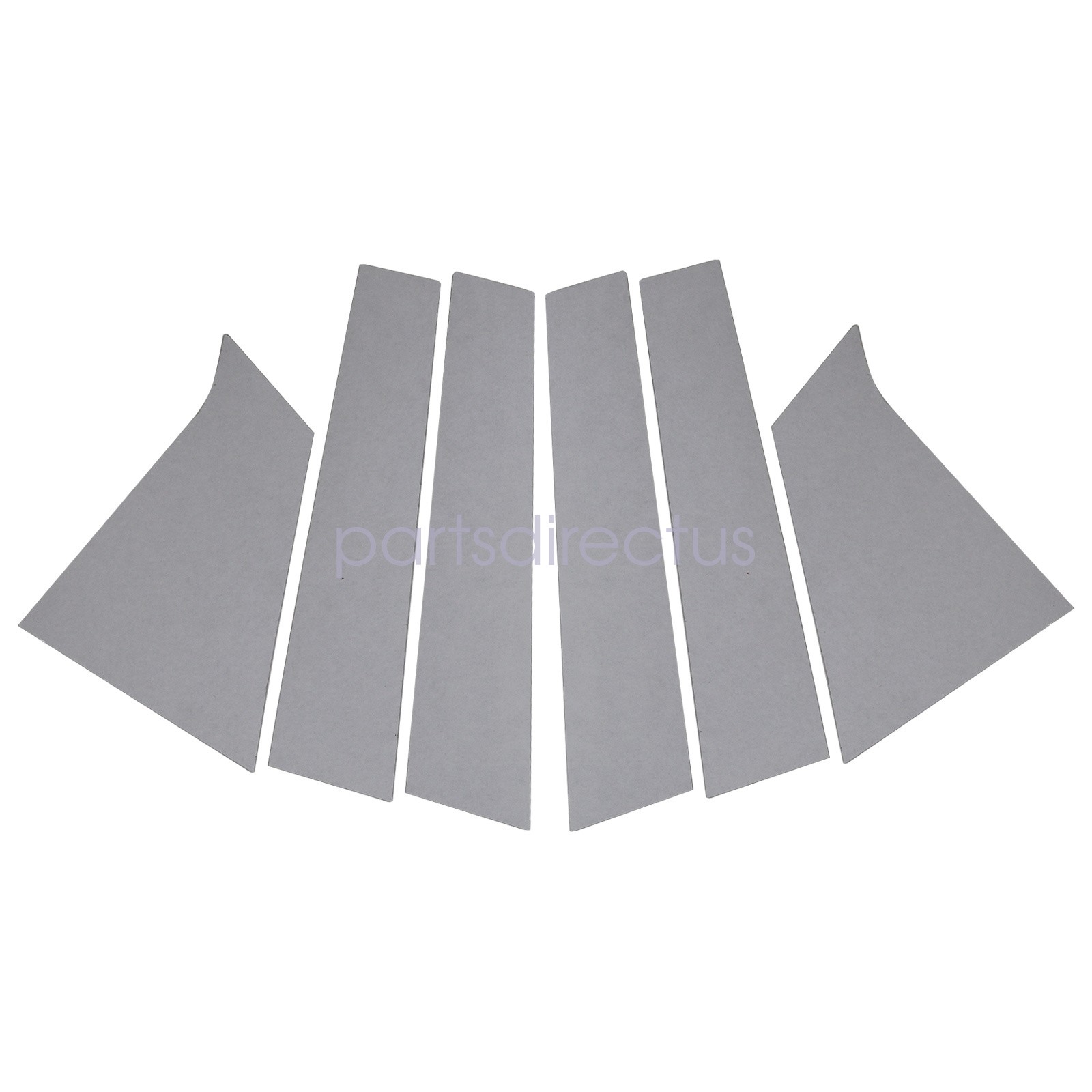 For Chevrolet Malibu 16-21 6pcs Black Window Pillar Post Door Trim Cover Set