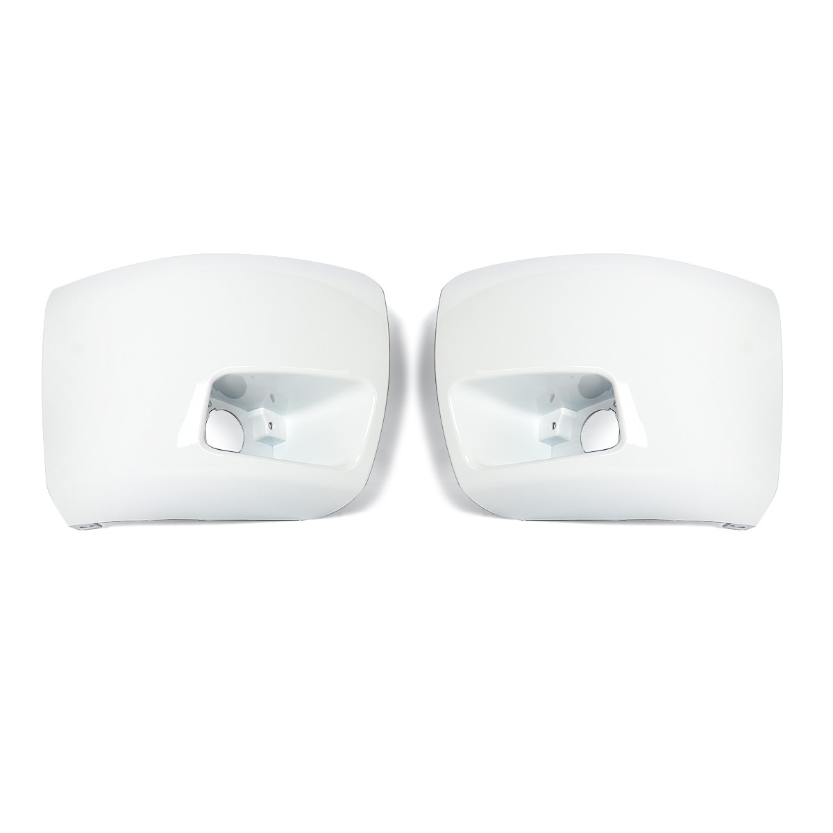 Summit White Front Bumper End Caps w/ Fog Light Hole For Silverado 1500 2007-13