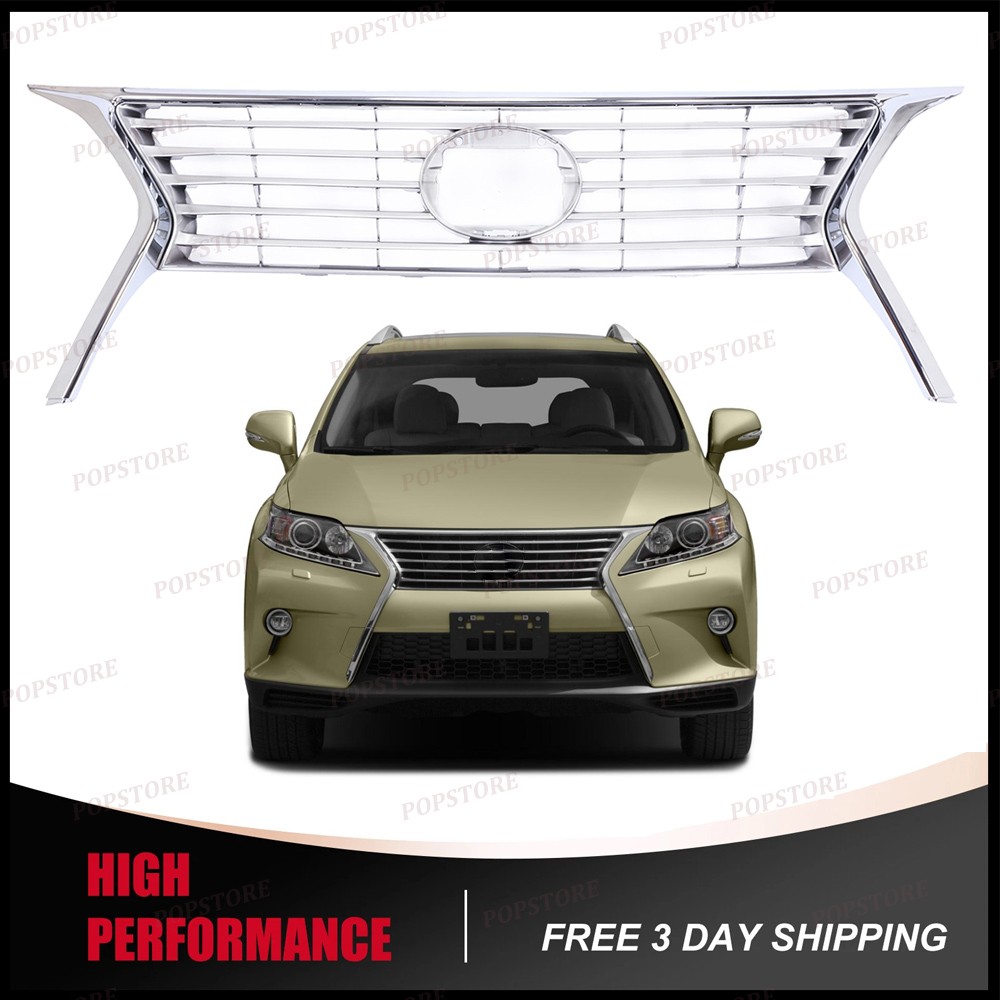 Front Upper Grille Silver Plastic For 2013 2014 2015 Lexus RX350 531010E140