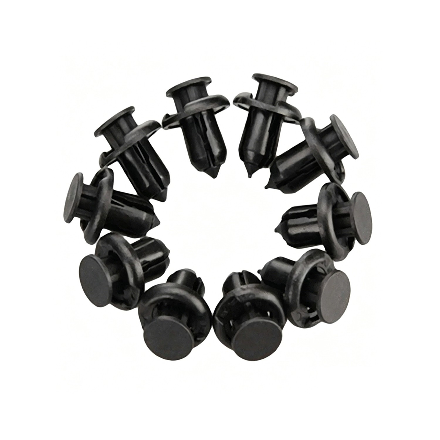 100Pcs 10mm Push Rivet Fastener Clips, Fits Honda Bumper Hood Fender Retainers