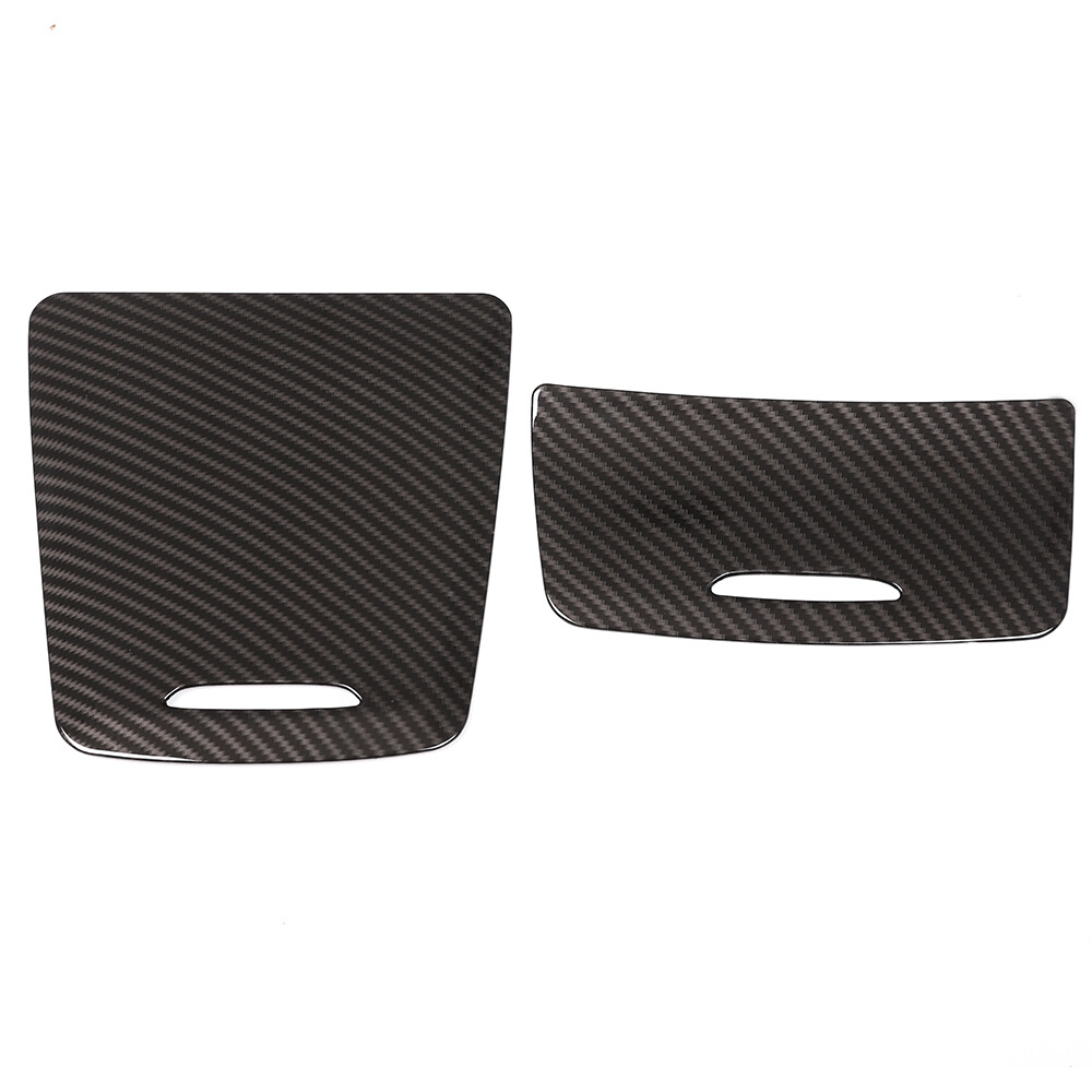 Carbon Fiber Look Center Storage Box Panel Cover For Benz CLA GLA A Class
